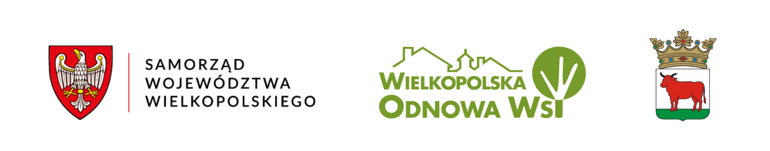 Logo Samorządu Województwa Wielkopolskiego, Wielkopolskiej Odnowy Wsi, Herb Trzcianki